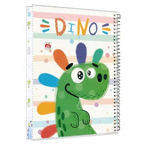 دفتر مشق 60 برگ آلما مدل کارتونی طرح حاشیه دار کد 7620