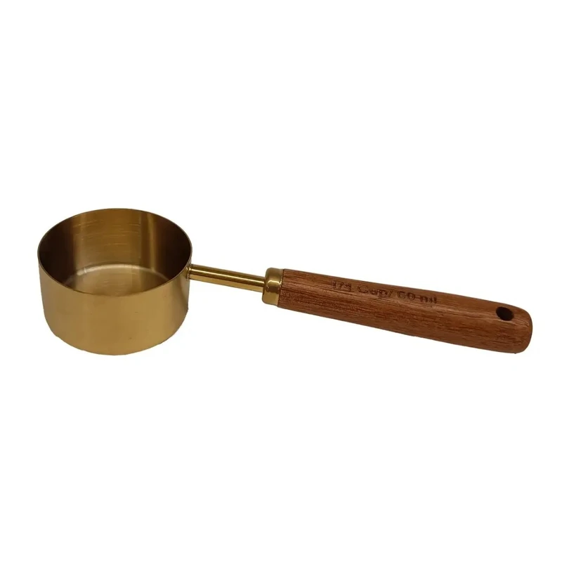 پیمانه اندازه گیری مدل استیل دسته چوبی کد HS60 