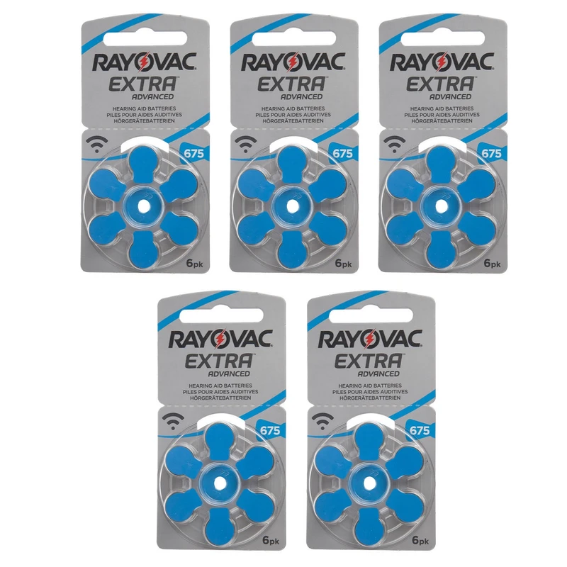 باتری سمعک ریوواک کد 675 بسته 30 عددی