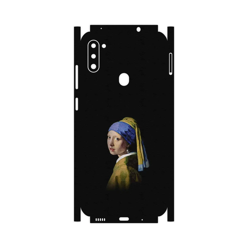 برچسب پوششی ماهوت مدل Girl with a Pearl Earring of Vermeer-FullSkin مناسب برای گوشی موبایل سامسونگ Galaxy M11