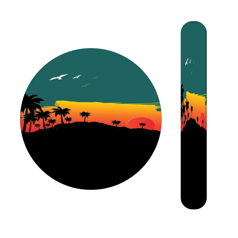 آینه آرایشی جیبی مدل غروب کد 503 به همراه سوهان ناخن 