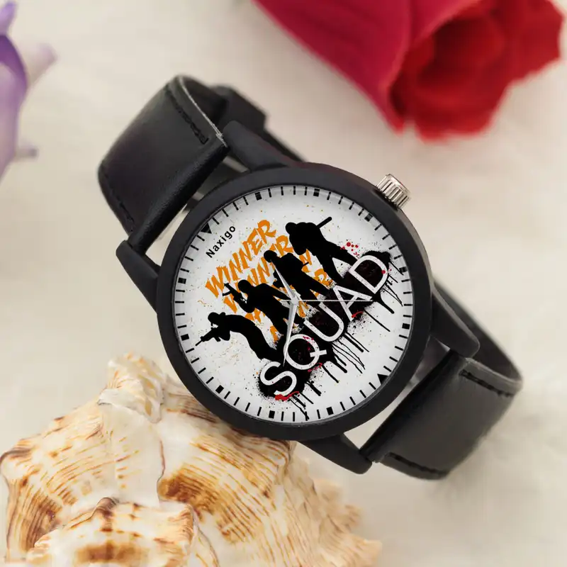 ساعت مچی عقربه ای ناکسیگو طرح PubG کد LF4233