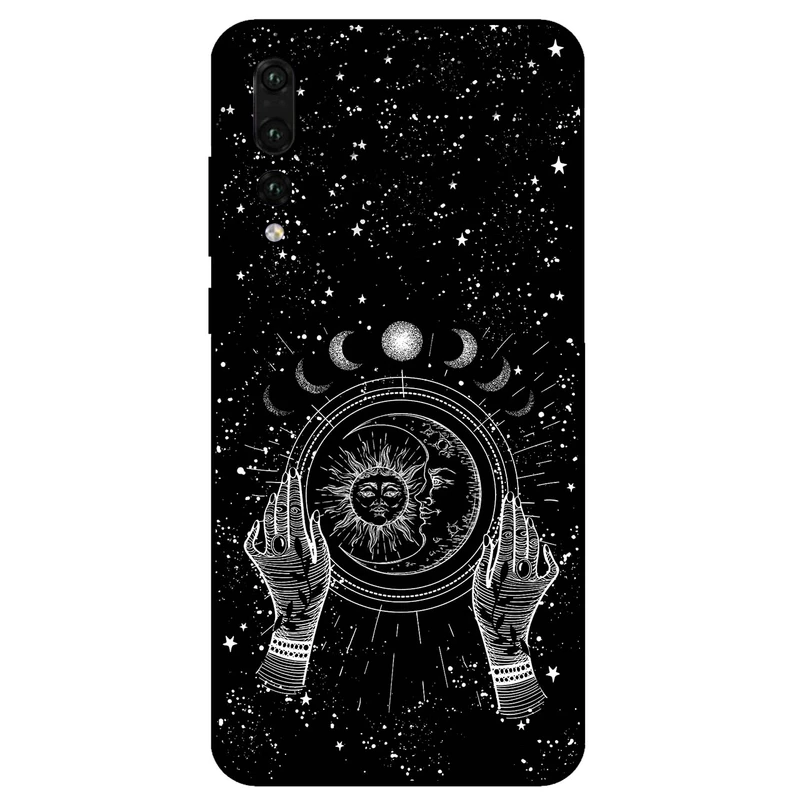 کاور مگافون طرح ماه و خورشید مدل 1892 مناسب برای  گوشی موبایل هوآوی P20 Pro 