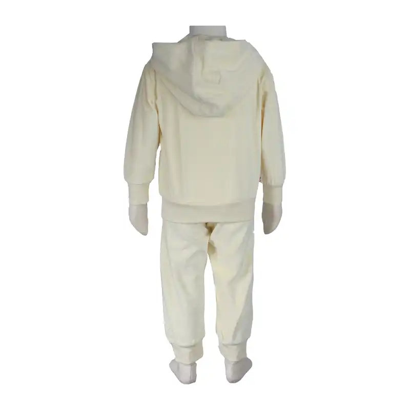 ست سویشرت و شلوار نوزادی آدمک مدل مخمل پرنسس کد 265900 رنگ کرم