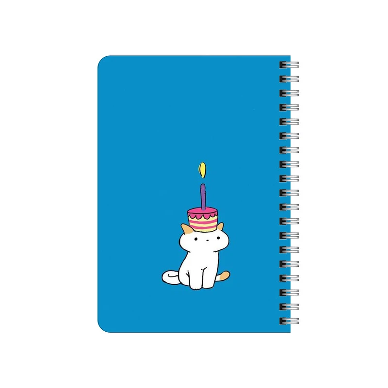 دفترچه یادداشت بامبیلیپ مدل چوبی طرح گربه تولدت مبارک کد 0598824