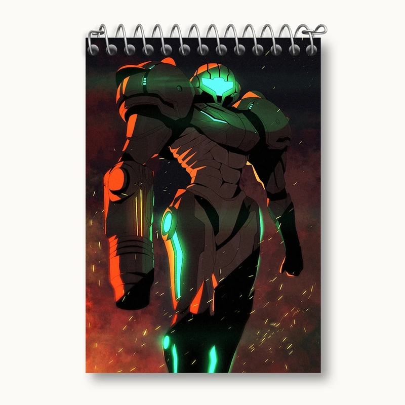 دفتر یادداشت 50 برگ خندالو مدل بازی متروید (Metroid) کد 35688