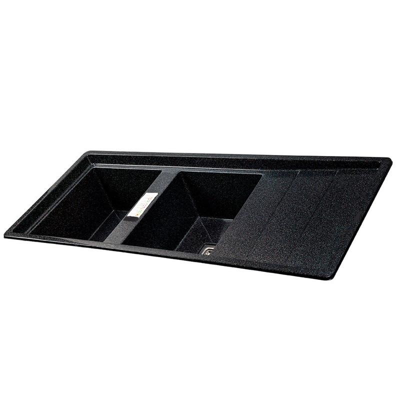 سینک ظرفشویی گرانیت توکار دو لگنه مدل 120MAK