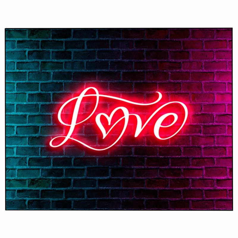 پوستر مدل عشق هنر نئون