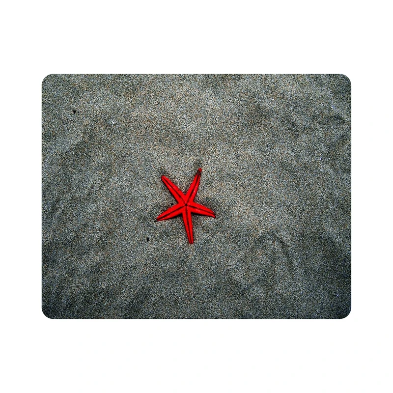 ماوس پد اطلس آبی طرح شن و صدف مدل T7388