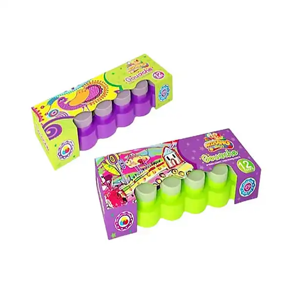 گواش 12 رنگ ارژنگ مدل پازلی کد 4301