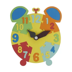 پازل 12 تکه بافوم طرح ساعت مگنتی مدل فومی