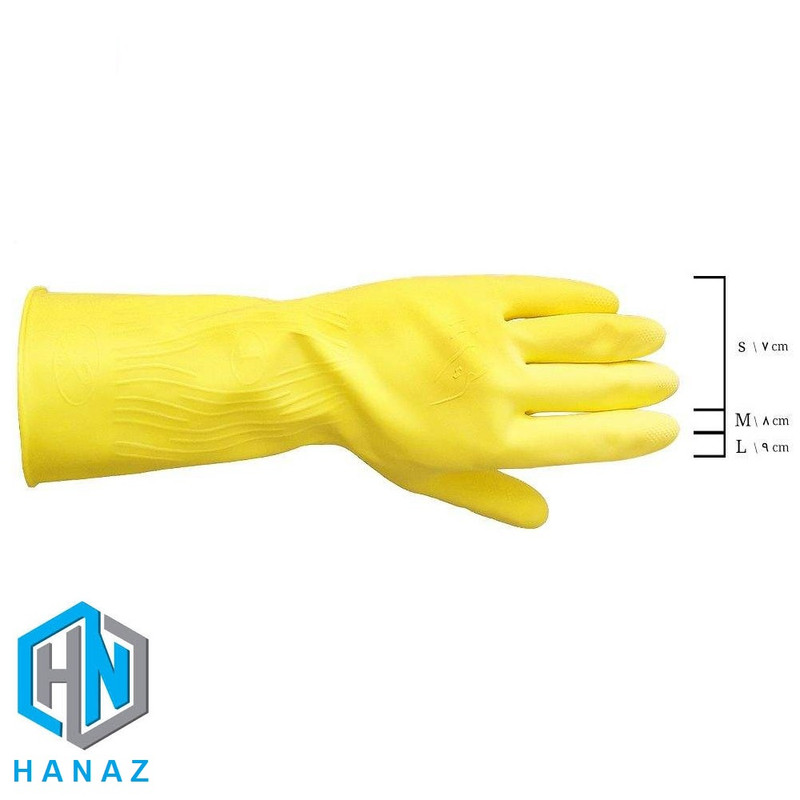 دستکش نظافت رز مریم مدل ساق کوتاه متوسط