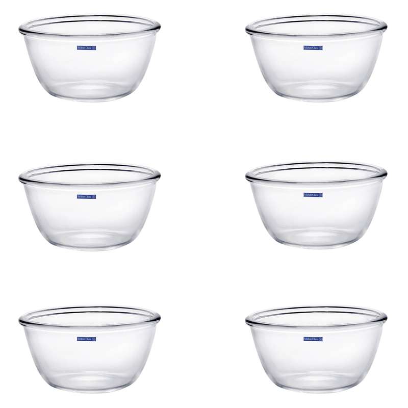 کاسه شیشه و بلور اصفهان مدل Onix18 بسته 6 عددی