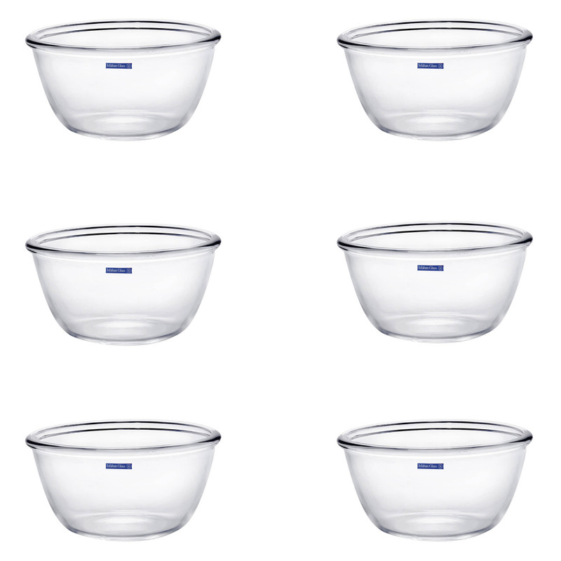 کاسه شیشه و بلور اصفهان مدل Onix18 بسته 6 عددی