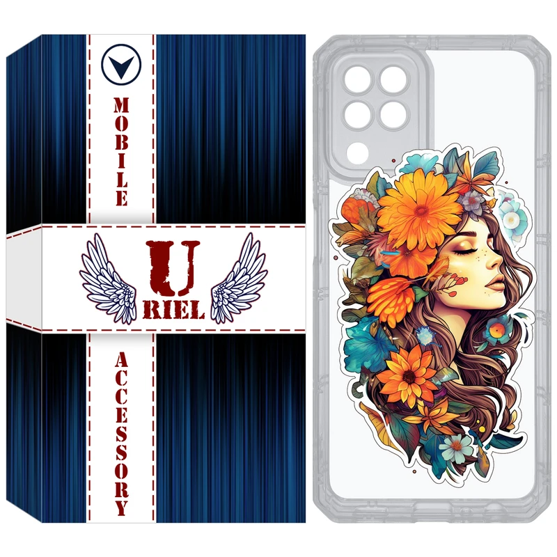 کاور یوریل مدل Clear کد 52 طرح دختر مناسب برای گوشی موبایل سامسونگ Galaxy A22 4G / M32 / M22