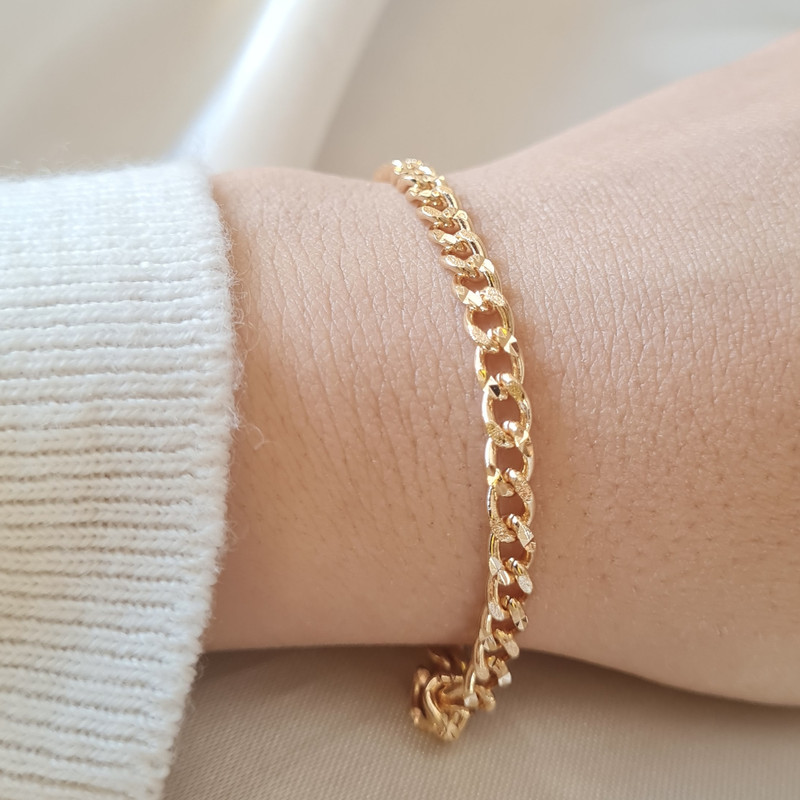 دستبند زنانه ژوپینگ مدل زنجیری کد 19R دستبند زنانه ژوپینگ مدل زنجیری کد 19R