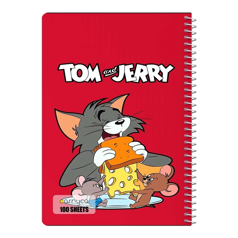 دفتر مشق 100 برگ سیمی کارنیکا طرح تام و جری tom & jerry کد 14940