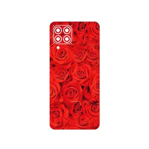 MAHOOT Red_Flower Cover Sticker for Samsung M53