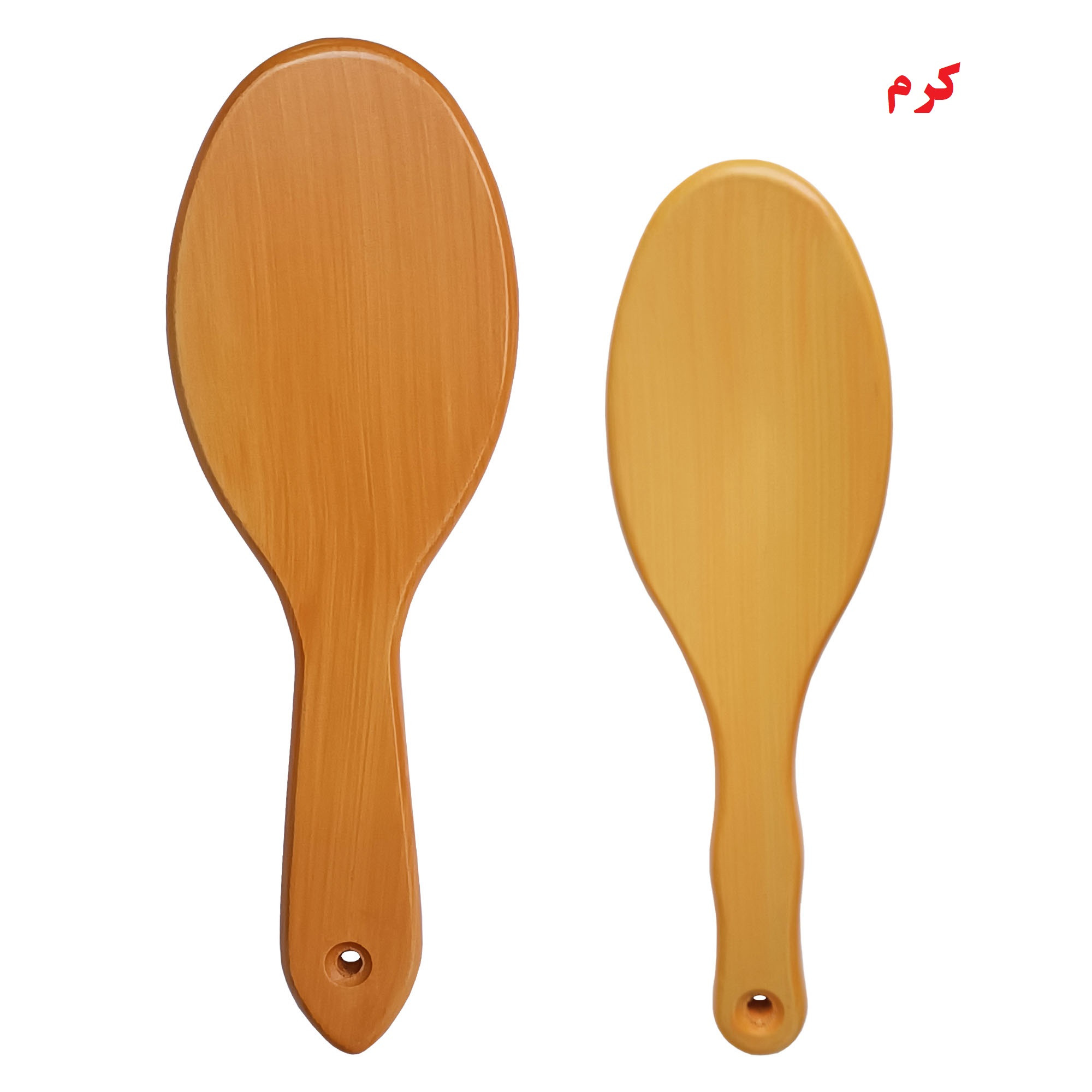 برس مو مدل چوبی مجموعه 2 عددی