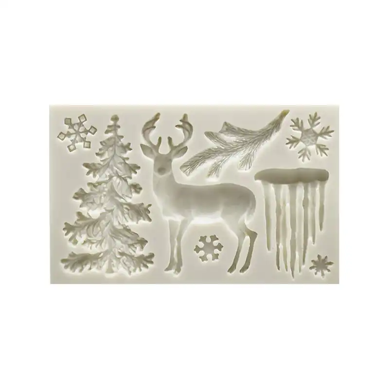 مالد فوندانت مدل گوزن و درخت