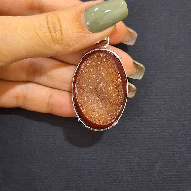 آویز گردنبند نقره مدل PiArte P03M-3