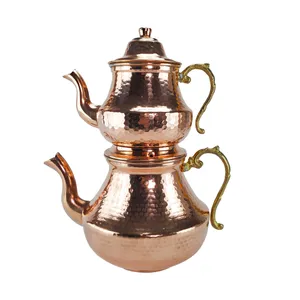 ست کتری و قوری مسی مدل گلابی کد alsh044