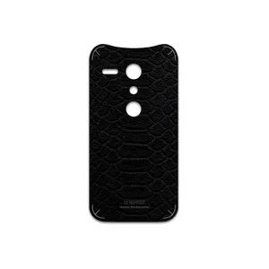 MAHOOT Black-Snake-Leather Cover Sticker for Motorola Moto G