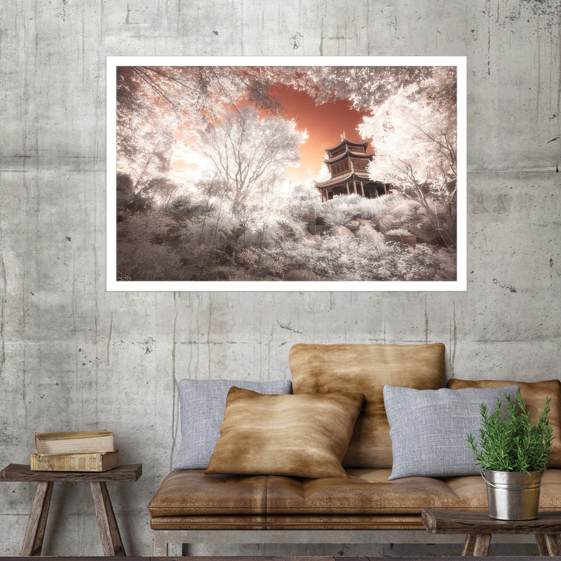 تابلو نوری بکلیت طرح معبد بتکده مدل W-MO1687