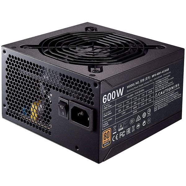 منبع تغذیه کامپیوتر کولر مستر مدل MWE Bronze 600 – V2