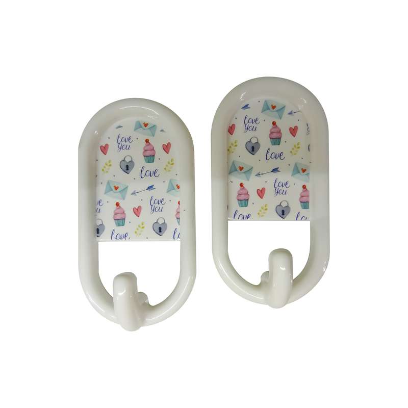 نگهدارنده حوله و دستمال مدل love بسته 2 عددی