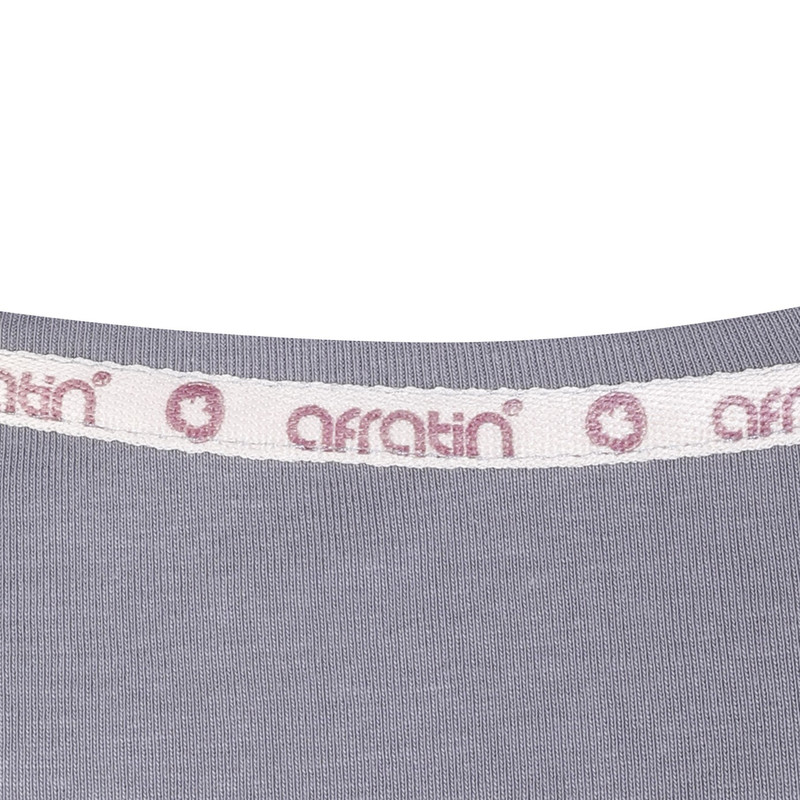 ست تیشرت و شلوار زنانه افراتین مدل کاکتوس کد 6599 رنگ طوسی