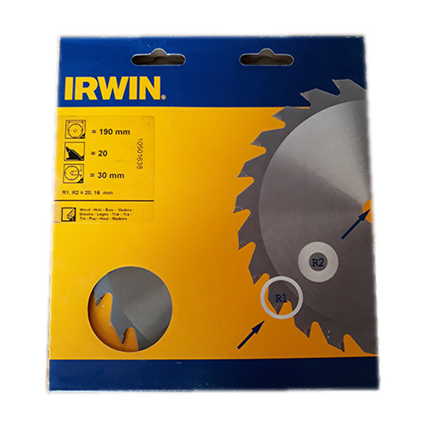 تیغه اره دیسکی نجاری اروین مدل 1638 سایز 190 میلیمتر تیغه اره دیسکی نجاری اروین مدل 1638 سایز 190 میلیمتر