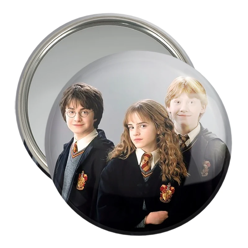 آینه جیبی خندالو مدل رون و هرمیون و هری پاتر Harry Potter  کد 2903