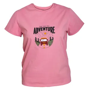 تی شرت آستین کوتاه زنانه مدل SAY YES TO ADVENTURE