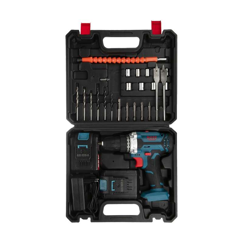 مجموعه دریل پیچ گوشتی شارژی باس مدل Pro 25v Bs123l