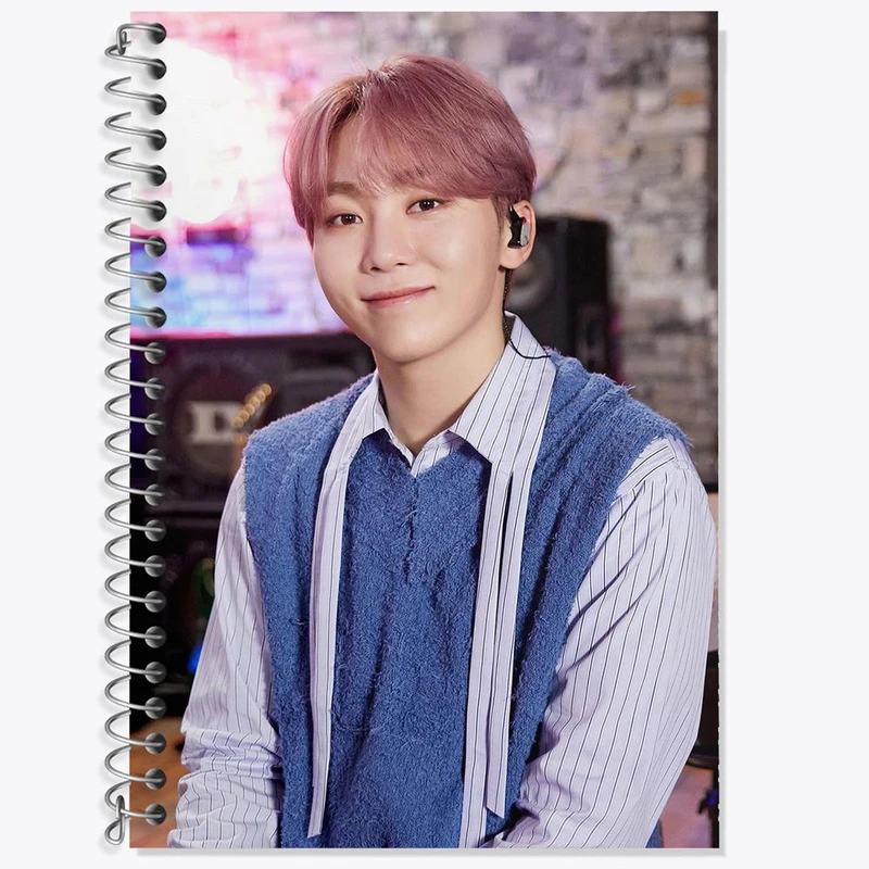 دفتر زبان 50 برگ خندالو مدل دو خط طرح سونگ کوان گروه سونتین Seventeen کد 21621