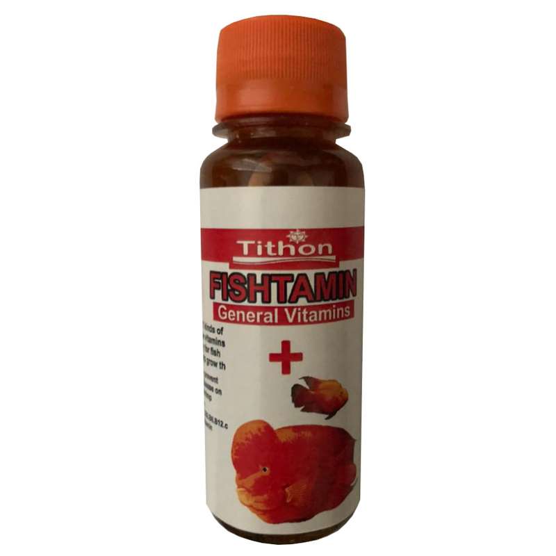 محلول مولتی ویتامین آبزیان تیتون مدل VIT-120 حجم 120 میلی لیتر