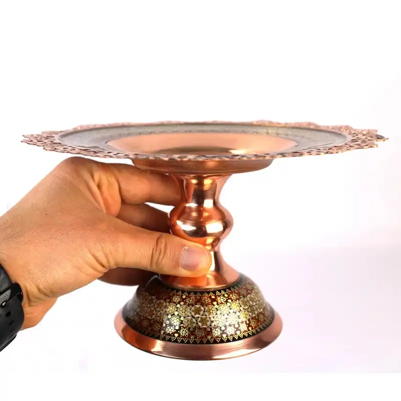 شیرینی خوری خاتم کاری طرح مشبک کد k20