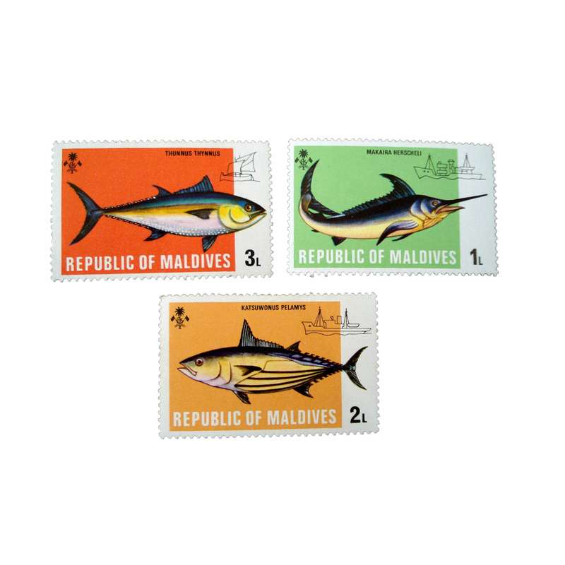 تمبر یادگاری مدل ماهی کد DS2460 مجموعه 3 عددی