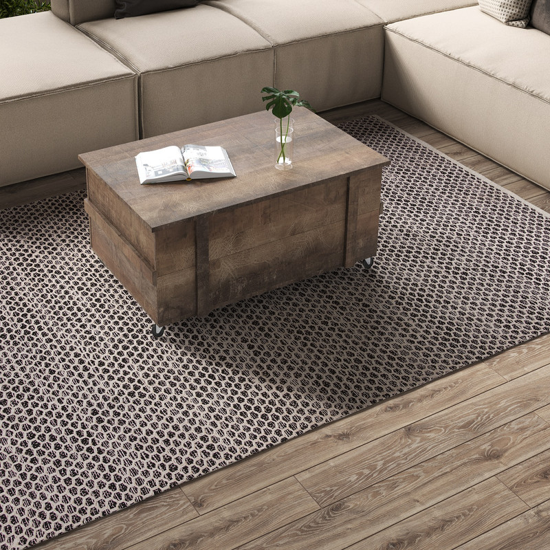 گلیم دستبافت سه و نیم متری مدل لارا کد 003