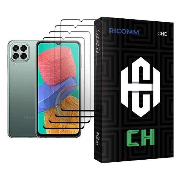 محافظ صفحه نمایش سرامیکی ریکام مدل CH Glass4 مناسب برای گوشی موبایل سامسونگ Galaxy M33 بسته چهار عددی