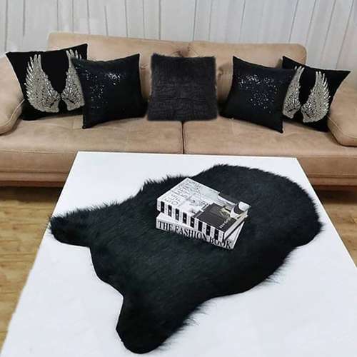 کوسن مدل بال فرشته مجموعه 5 عددی به همراه شال مبل