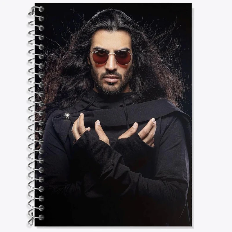 دفتر زبان 50 برگ خندالو مدل دو خط طرح رهام هادیان ماکان بند کد 27271