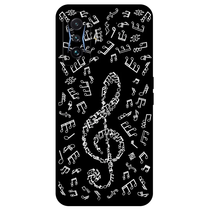 کاور مگافون طرح نوت موسیقی مدل 1370 مناسب برای گوشی موبایل شیائومی Redmi K50 Gaming