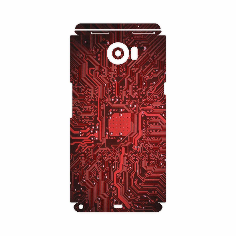 برچسب پوششی ماهوت مدل Red Printed Circuit Board-FullSkin مناسب برای گوشی موبایل بلک بری Priv
