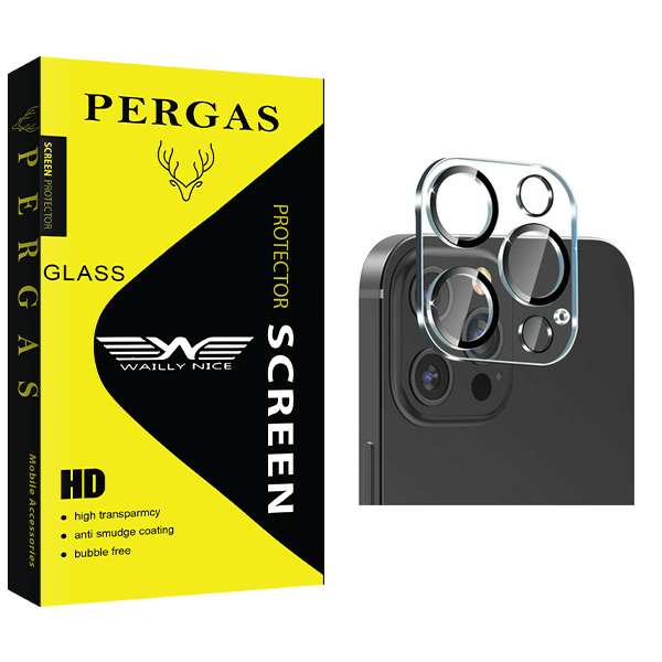 محافظ لنز دوربین وایلی نایس مدل Pergas Glass FLL مناسب برای گوشی موبایل اپل iPhone 13 pro