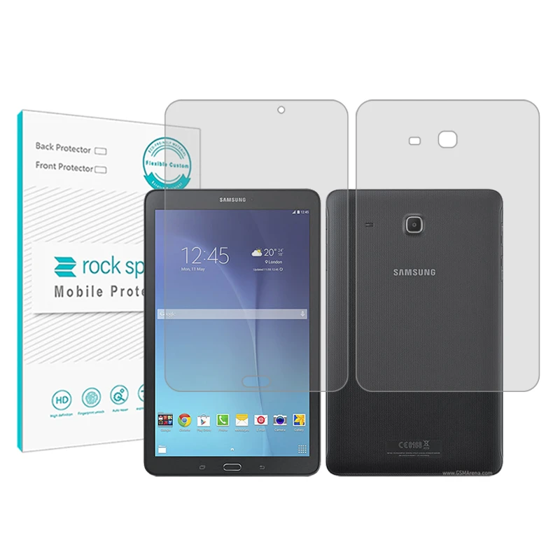 محافظ صفحه نمایش شفاف راک اسپیس مدل Hygel مناسب برای تبلت سامسونگ Galaxy Tab E 9.6 به همراه محافظ پشت تبلت