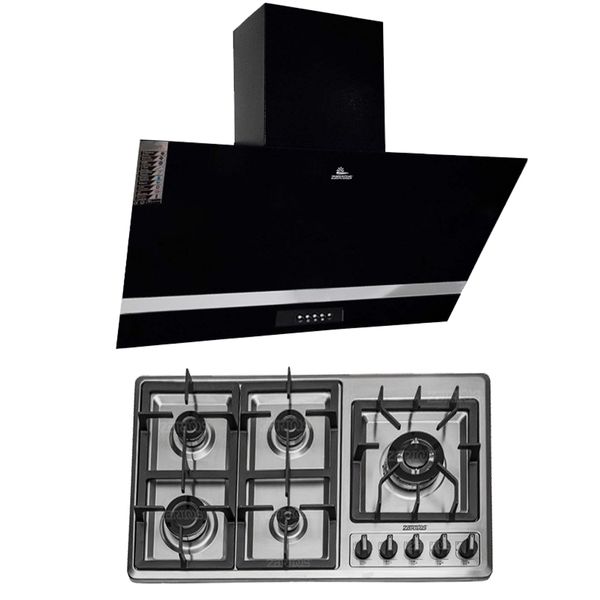 ست گاز و هود زرتوس مدل ZS1045002 ست گاز و هود زرتوس مدل ZS1045002