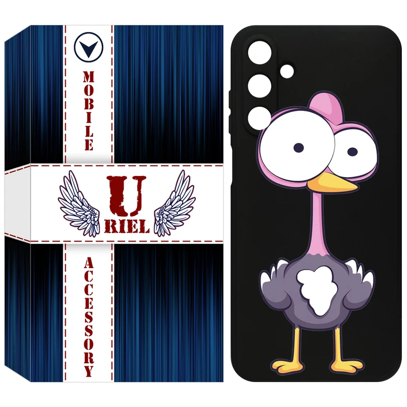 کاور یوریل مدل KSH کد 43 طرح شترمرغ مناسب برای گوشی موبایل سامسونگ Galaxy A15