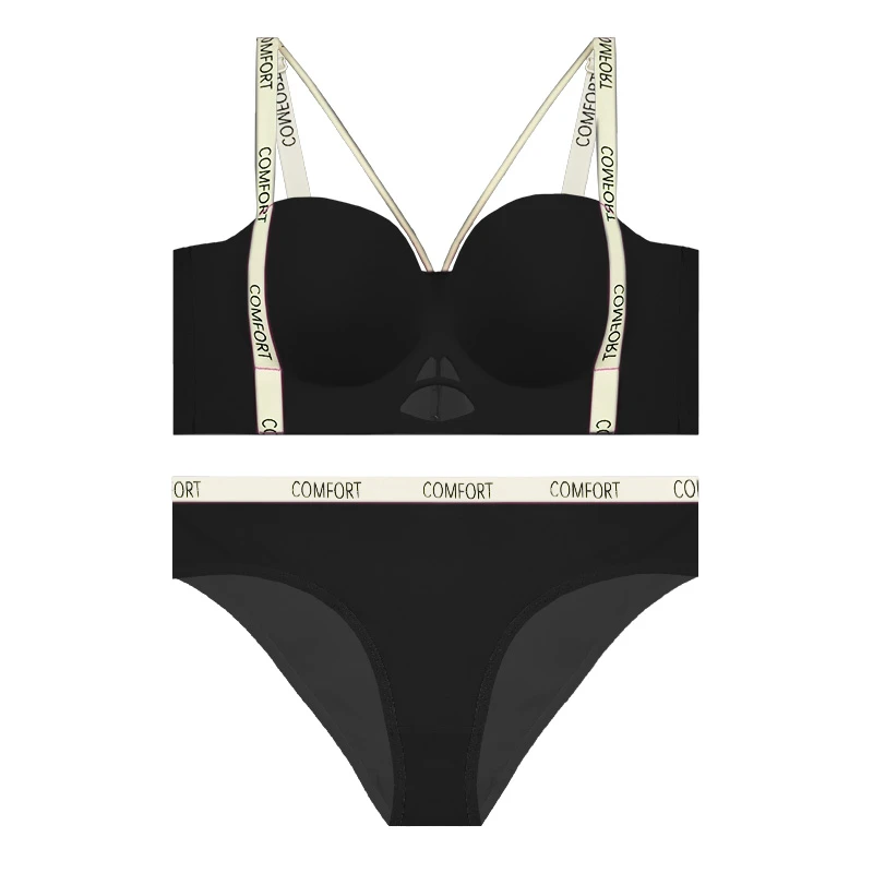 ست شورت و سوتین زنانه مدل اسفنجی  لیزری هارنس دار بدون فنر نیم جک کاپ B کد E11115